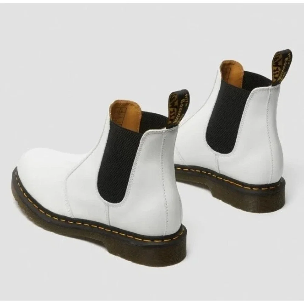 Dr Martens Men's‎ 11 Womens 12 Combat Boots 2976 YS Yellow Stitch Platform Boots